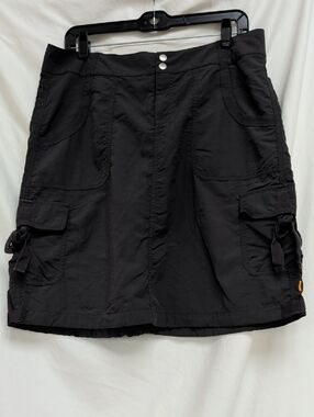 Lucy dark gray cargo pocket short skirt